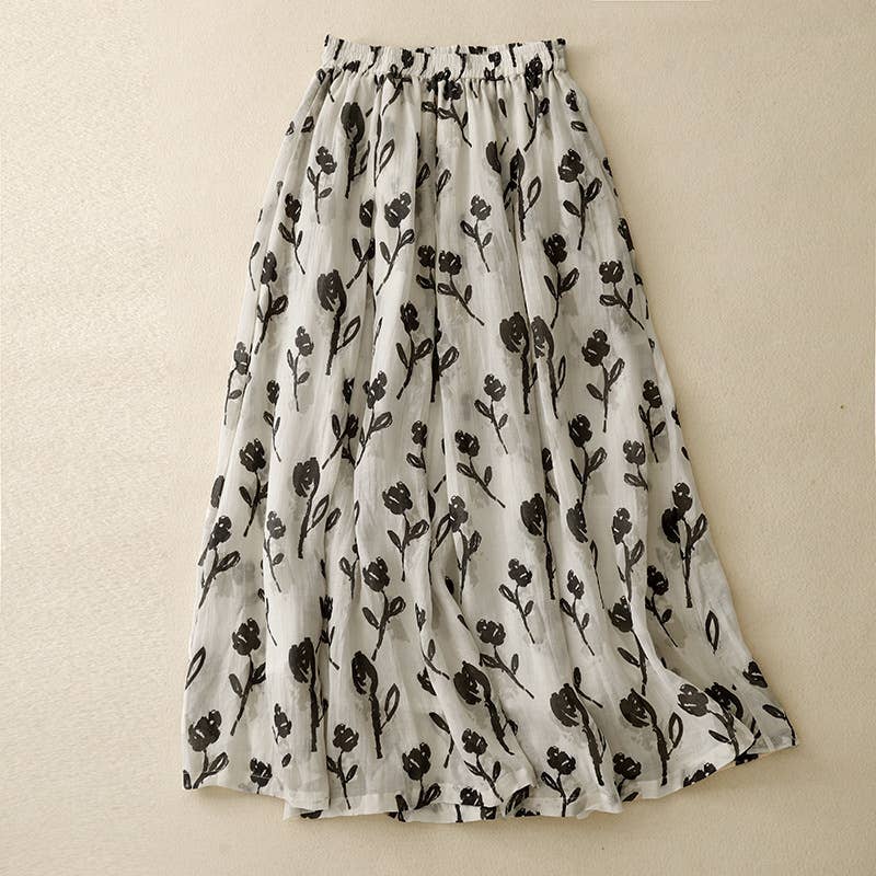 Flora Midi Skirt