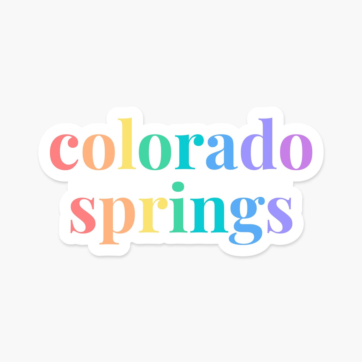 Colorado Springs, Colorado 3.15 x 1 in - Everyday Sticker