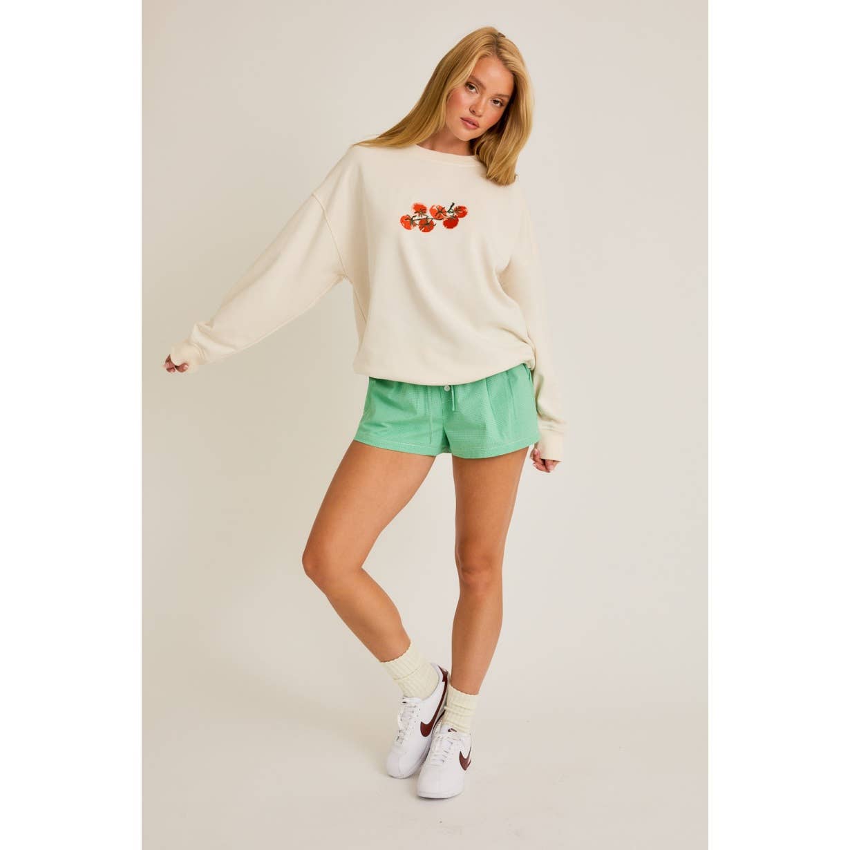 Tomato Embroidered Sweatshirt