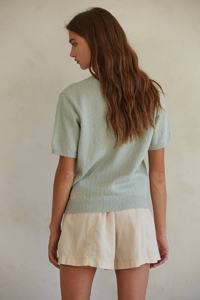 Hanna Blue Knit Sweater