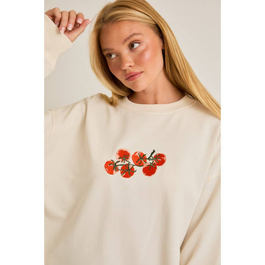 Tomato Embroidered Sweatshirt
