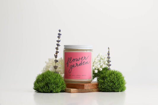Flower Garden: 8 oz Soy Wax - Small Batch Candles