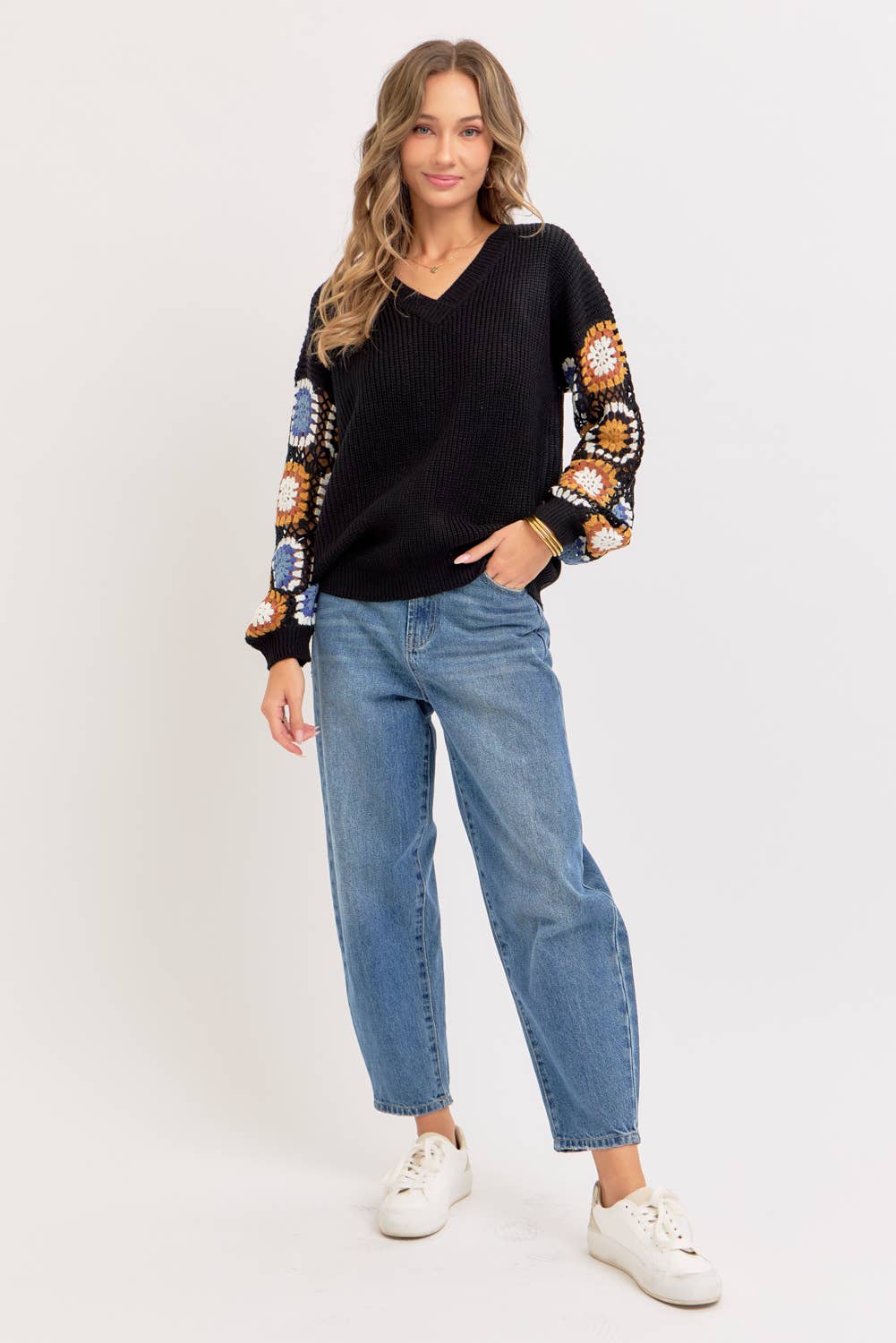 Crotchet Patchwork Sweater