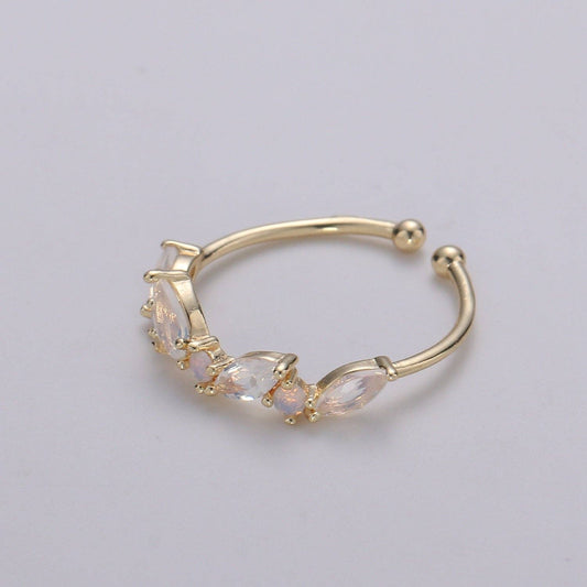Dainty Marquise Ring, Minimalist Jewelry, CZ ring, stackable