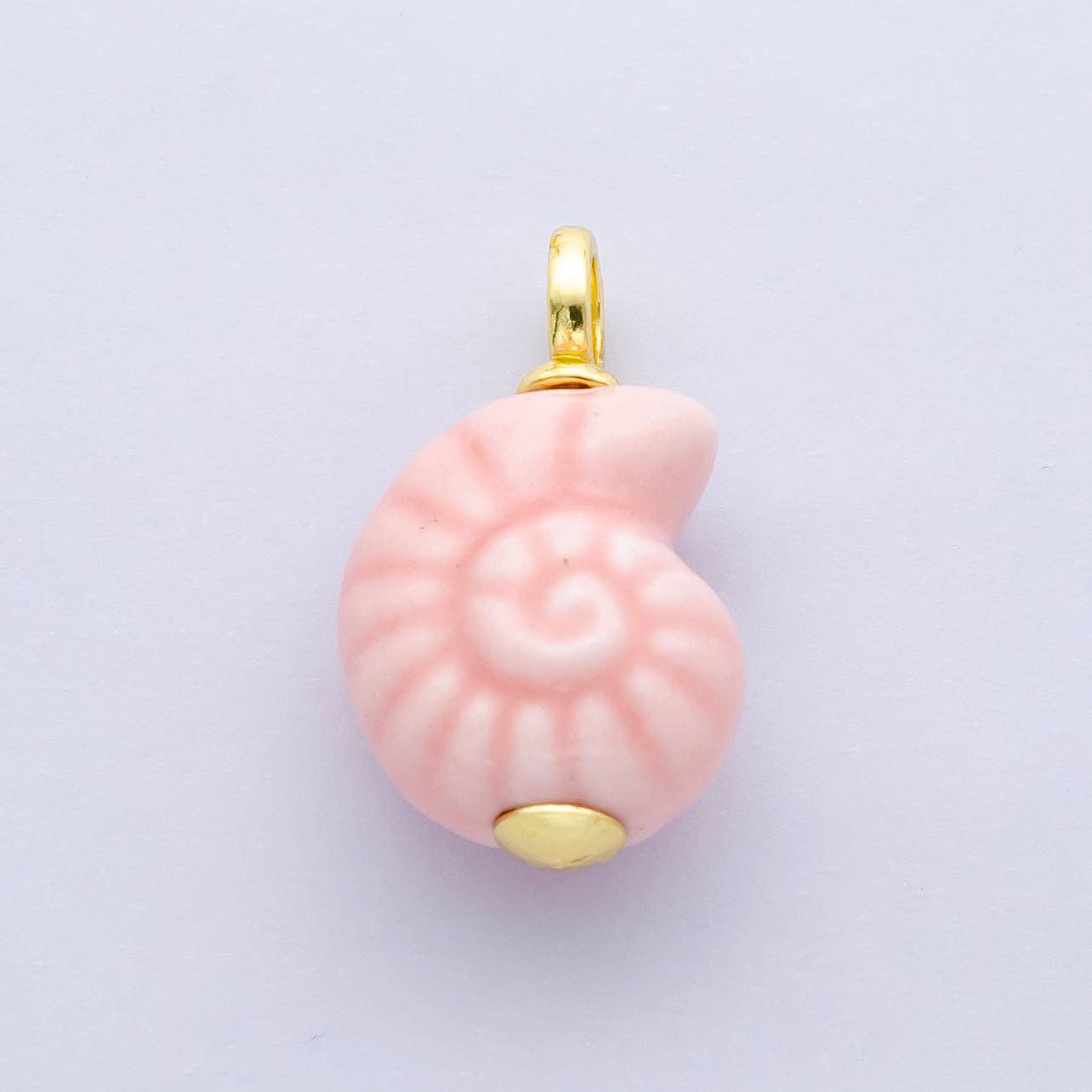 24K Gold Filled Nature Floral Mushroom Pet Sea Sell Ceramic Drop Charm