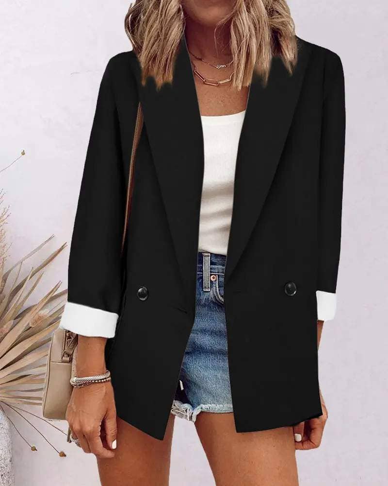 Long sleeve pocket detail blazer