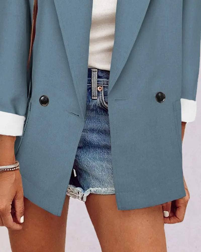 Long sleeve pocket detail blazer