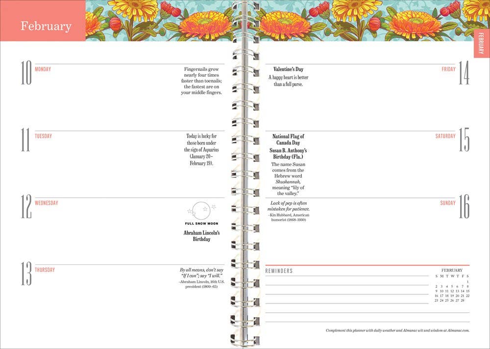 2026 Old Farmer's Almanac Planner