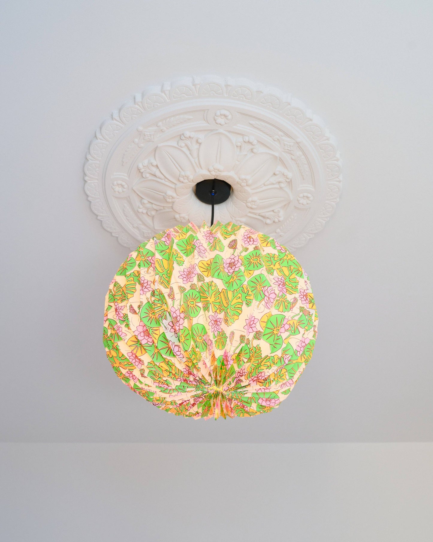 Origami Paper Lightshade Globe 'Water Lilies'