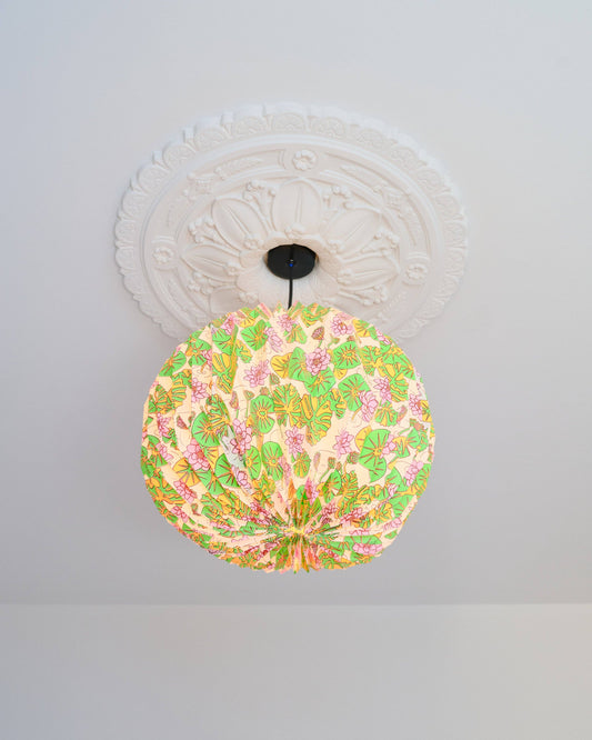 Origami Paper Lightshade Globe 'Water Lilies'