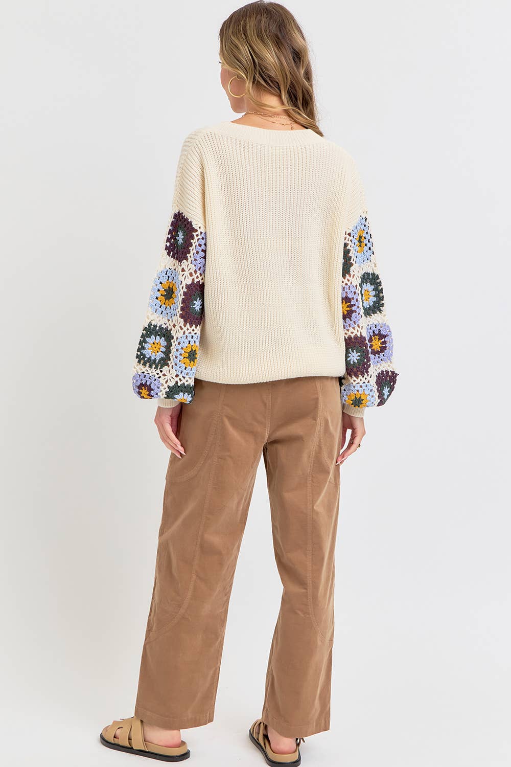 Crotchet Patchwork Sweater