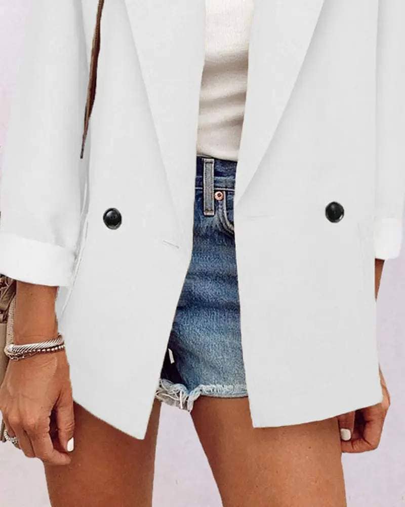 Long sleeve pocket detail blazer