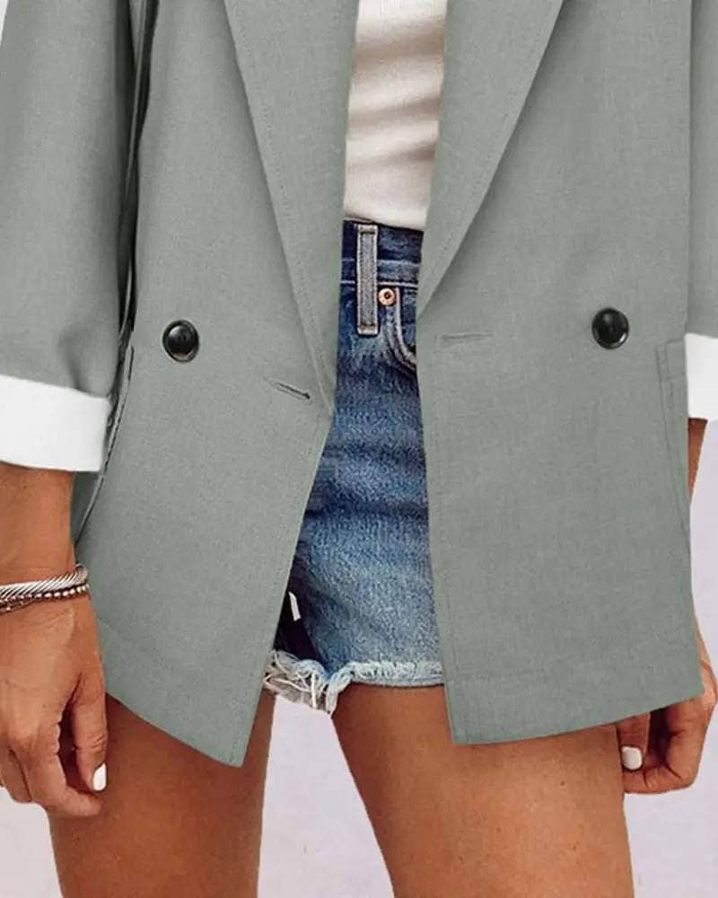 Long sleeve pocket detail blazer