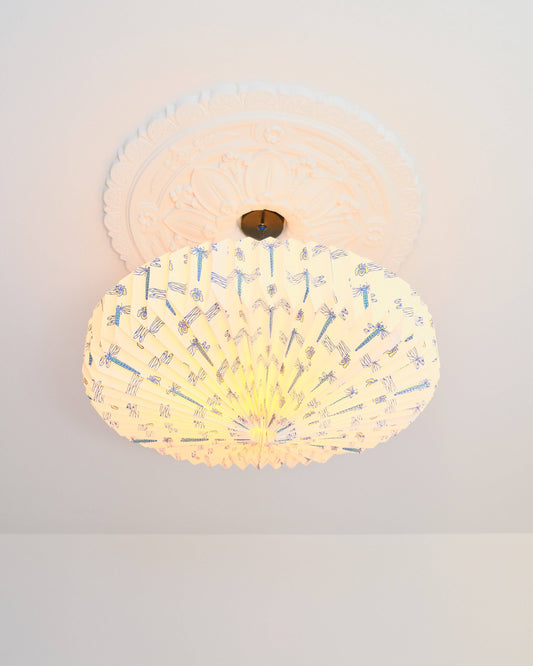 Origami Paper Lightshade Saucer 'Dragonflies'