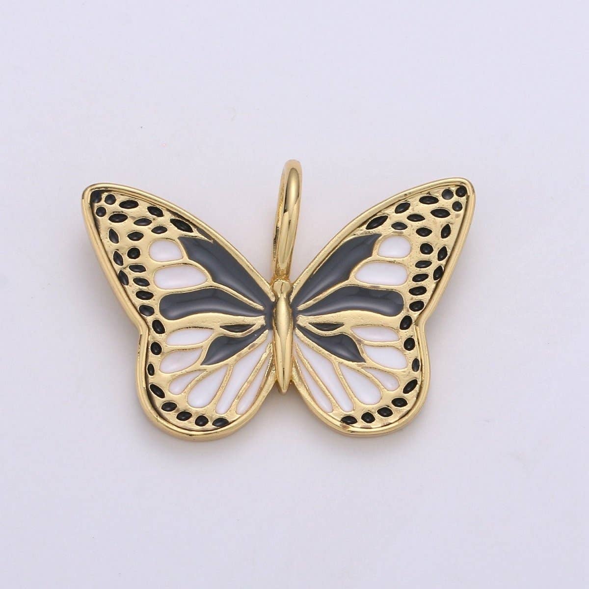Enamel Monarch Butterfly Gold Filled Butterfly Pendant Dream Animal Lover Necklace Pendant Charm Designer Colorful Jewelry Making, D-630 D-631, D-632