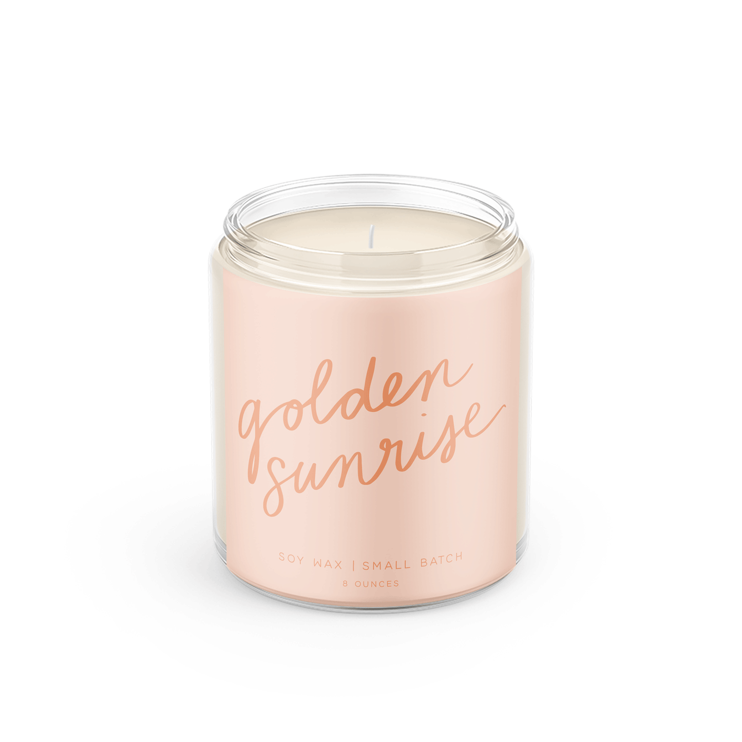 Golden Sunrise: 8 oz Soy Wax - Small Batch Candles