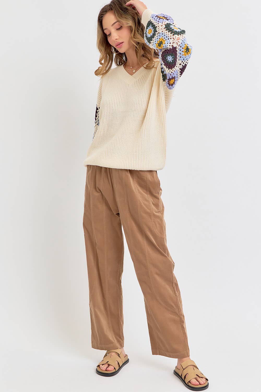 Crotchet Patchwork Sweater