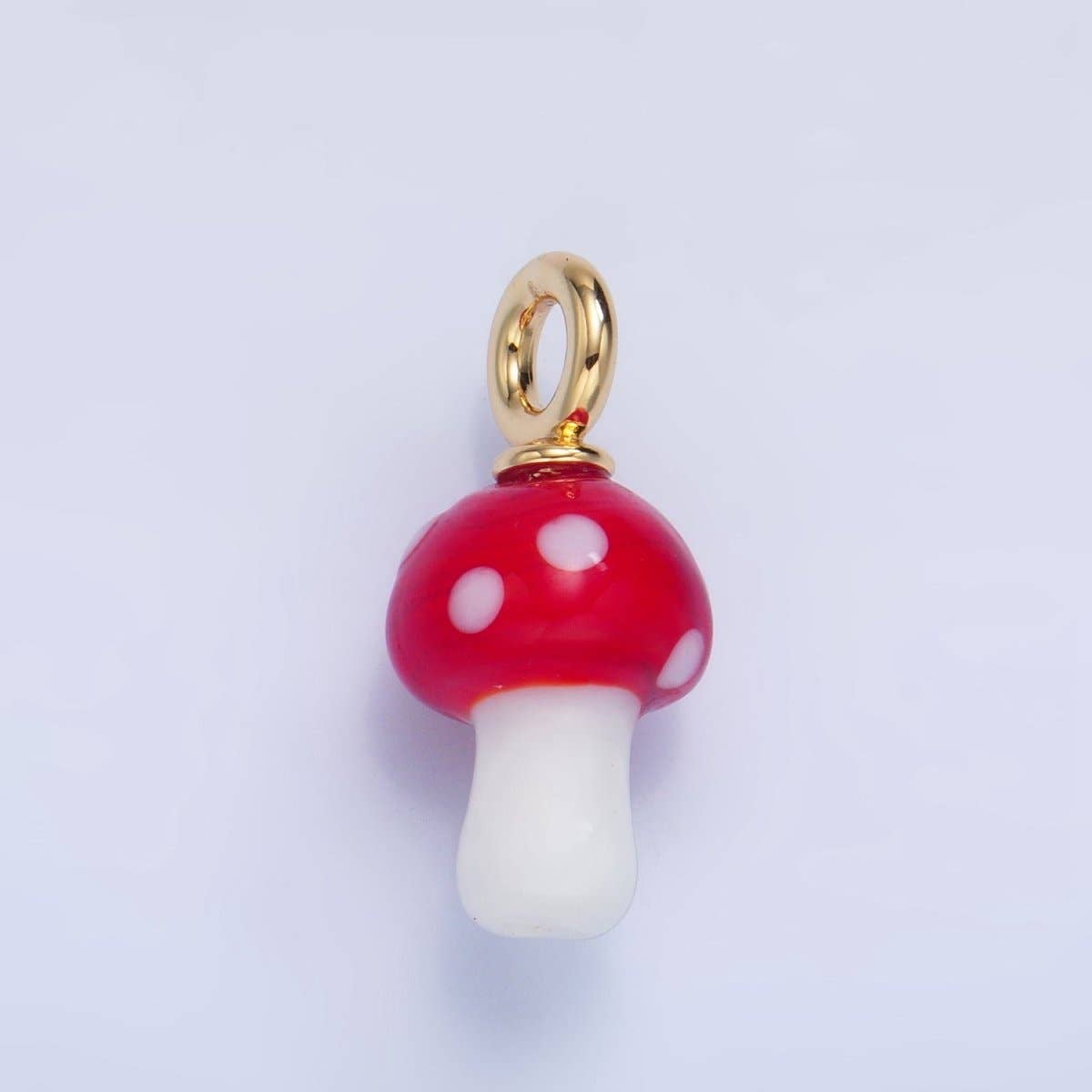 24K Gold Filled Nature Floral Mushroom Pet Sea Sell Ceramic Drop Charm