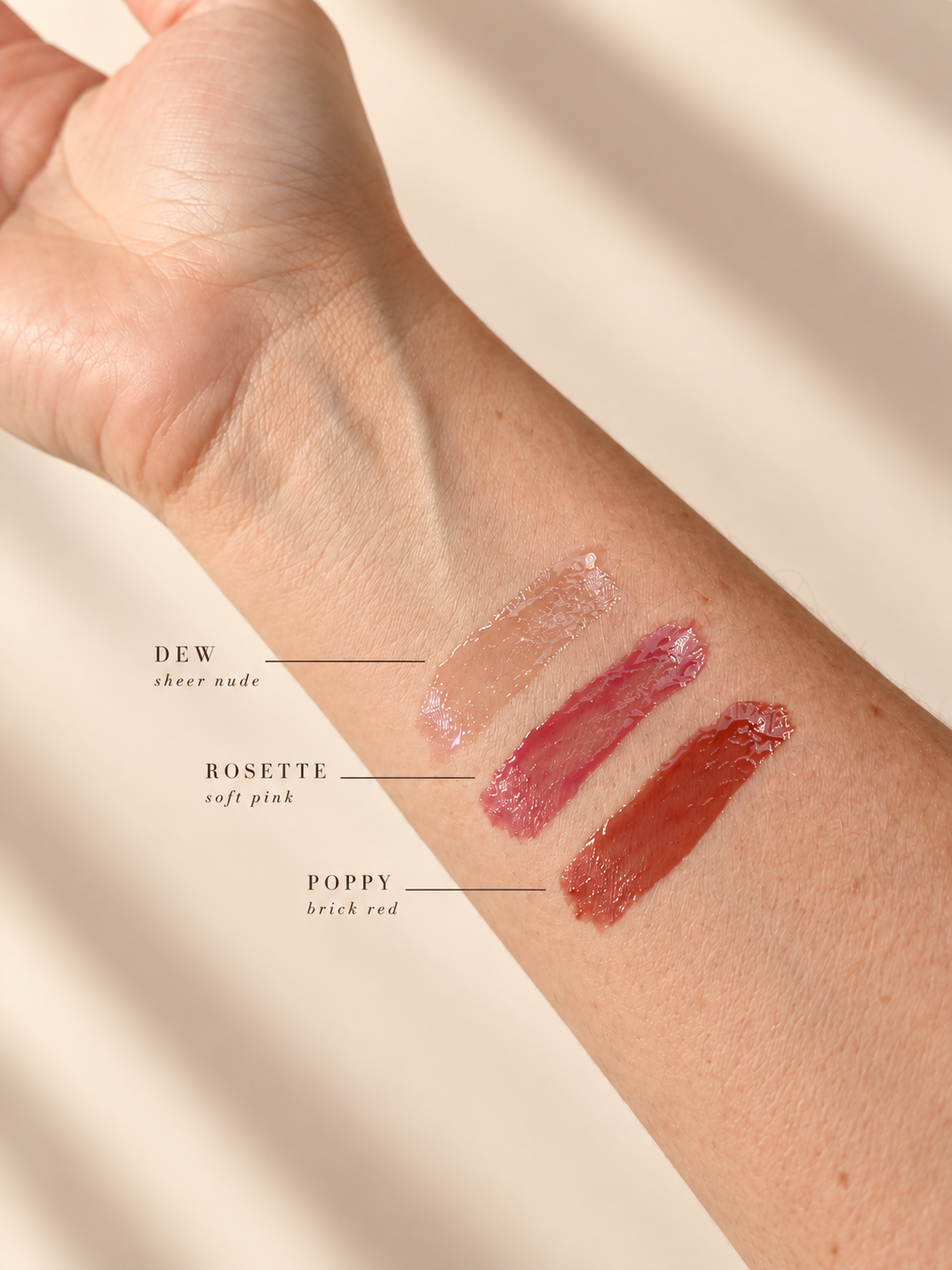 The lip gloss • rosette