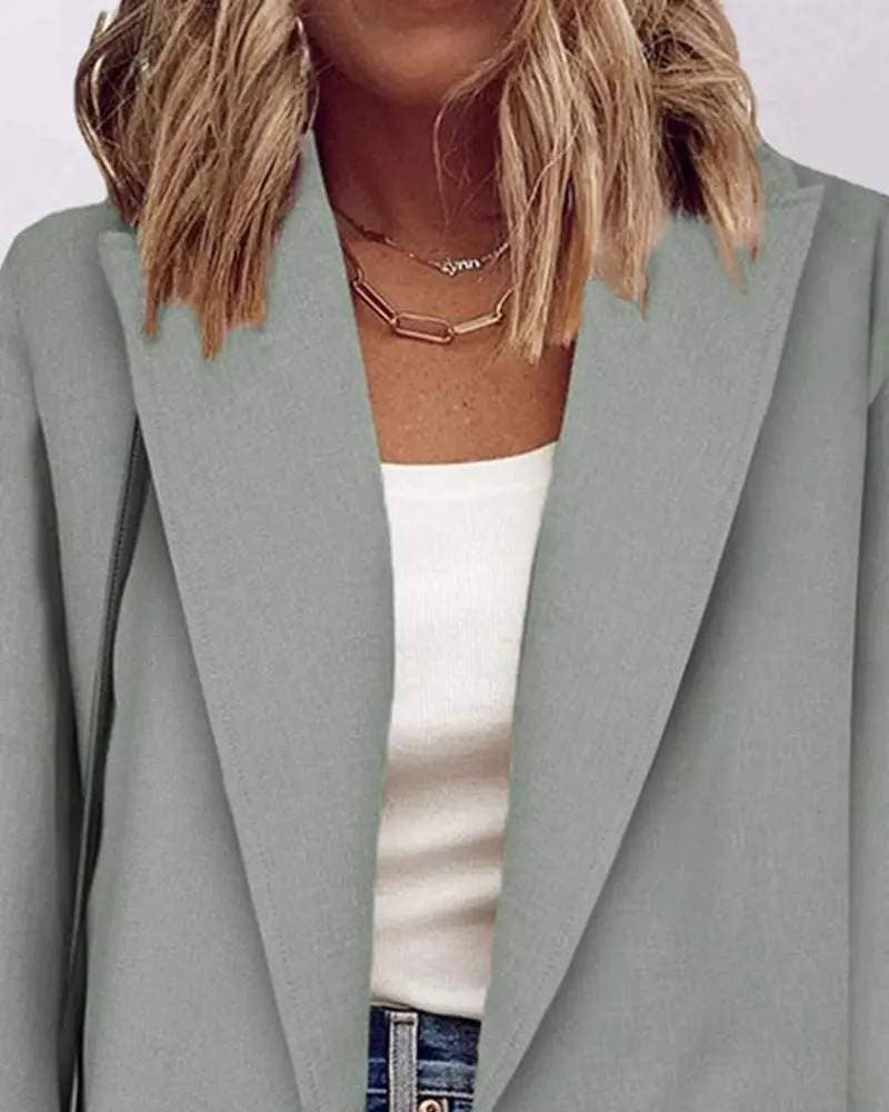 Long sleeve pocket detail blazer