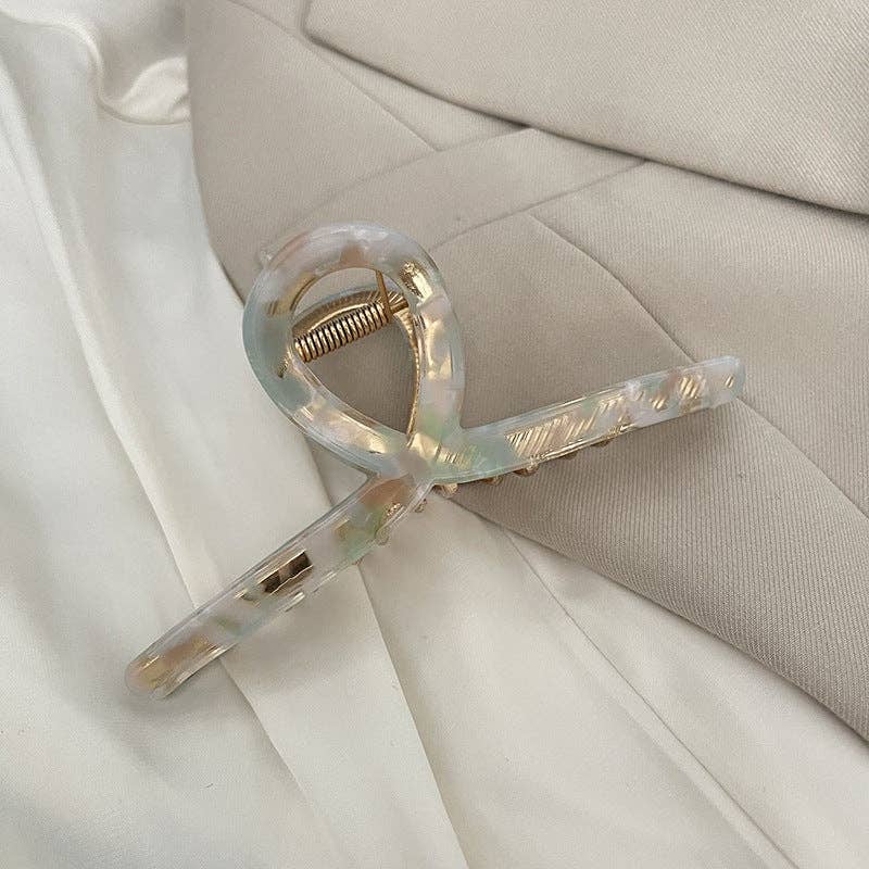 Large Cross Simple Metal Hair Claws DPJC2312