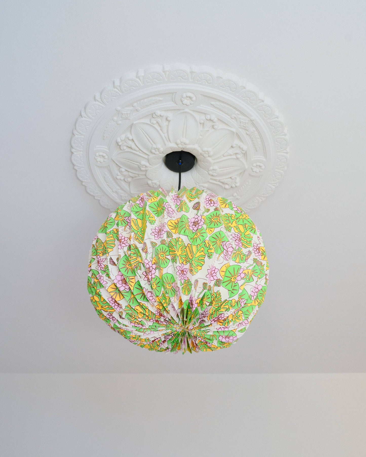 Origami Paper Lightshade Globe 'Water Lilies'