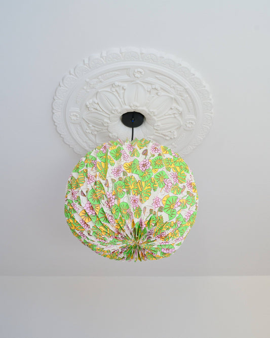 Origami Paper Lightshade Globe 'Water Lilies'