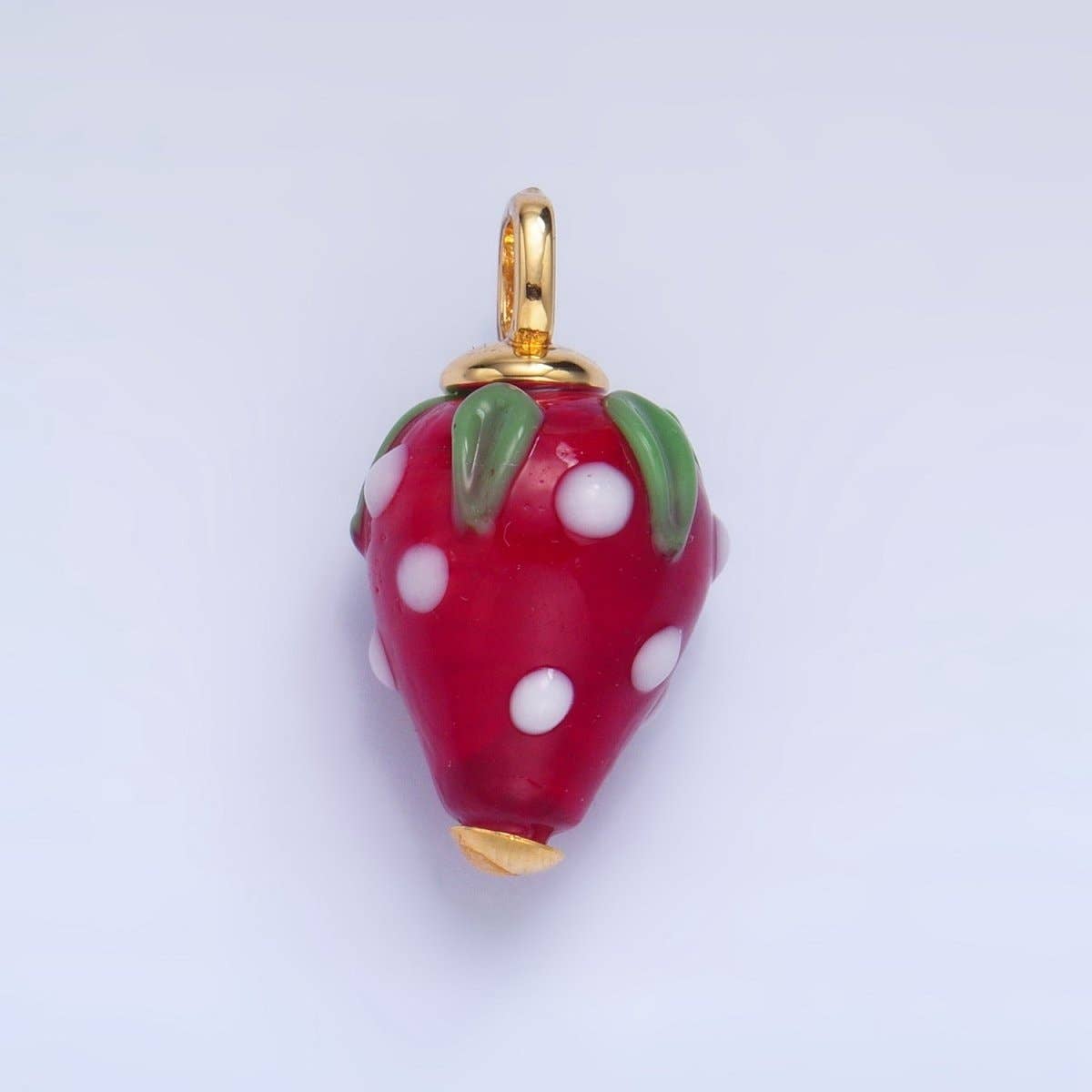 24K Gold Filled Nature Floral Mushroom Pet Sea Sell Ceramic Drop Charm