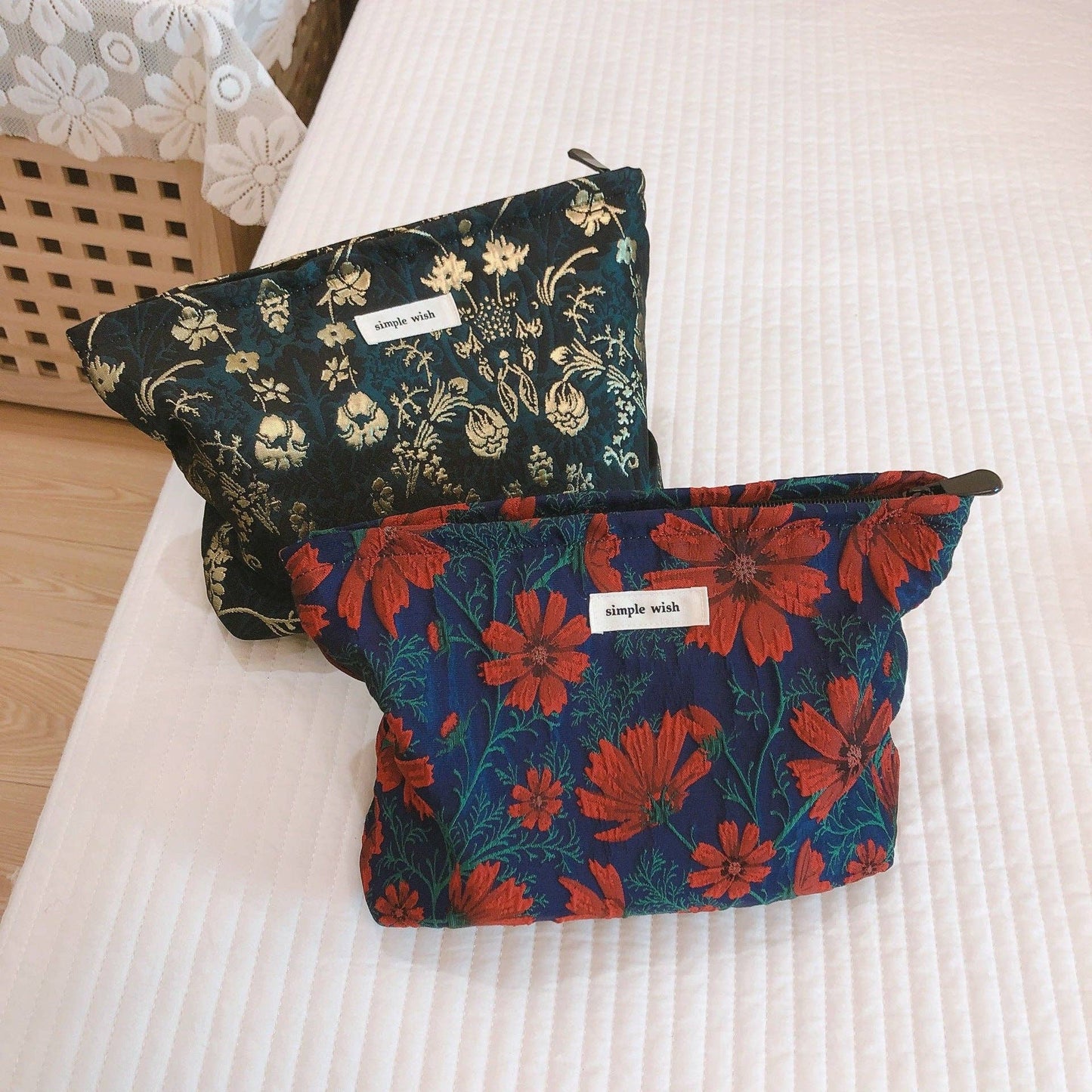 Retro Versatile Jacquard Makeup Bag DP25E649