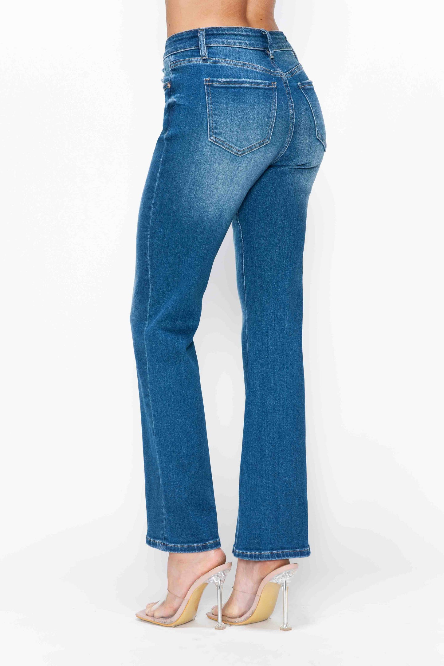 High Rise Straight Leg Jean