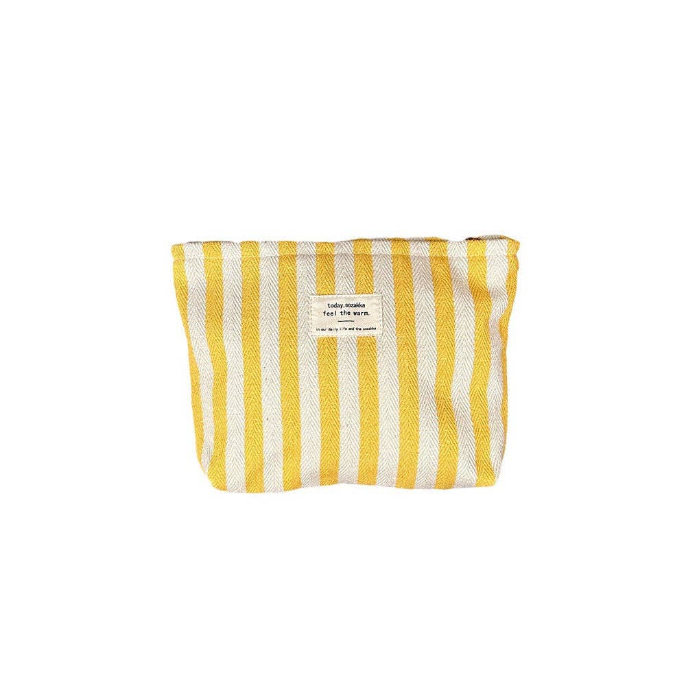 Striped Color Block Simple Make Up Bag DP25A565