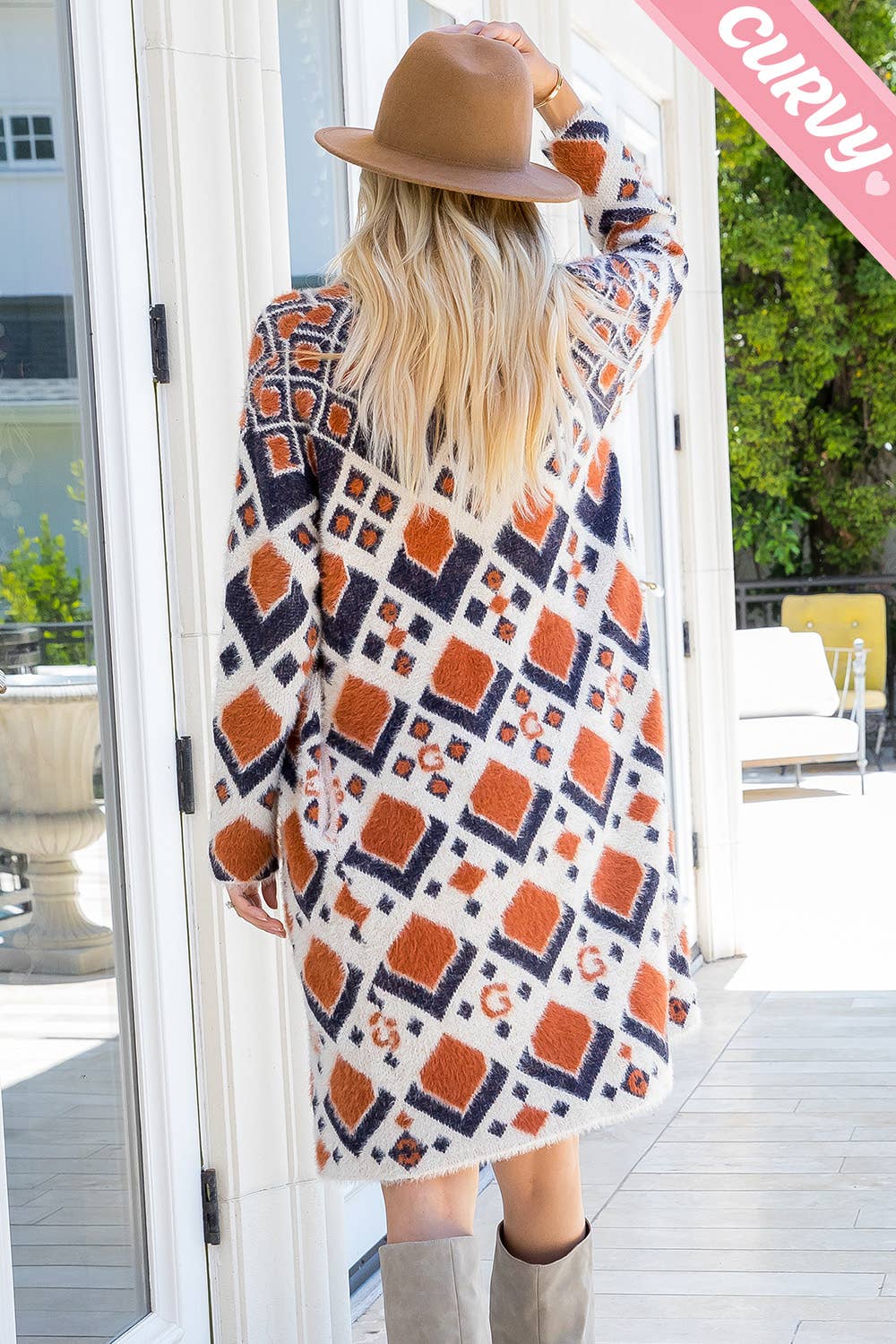 Aztec Print Cardigan