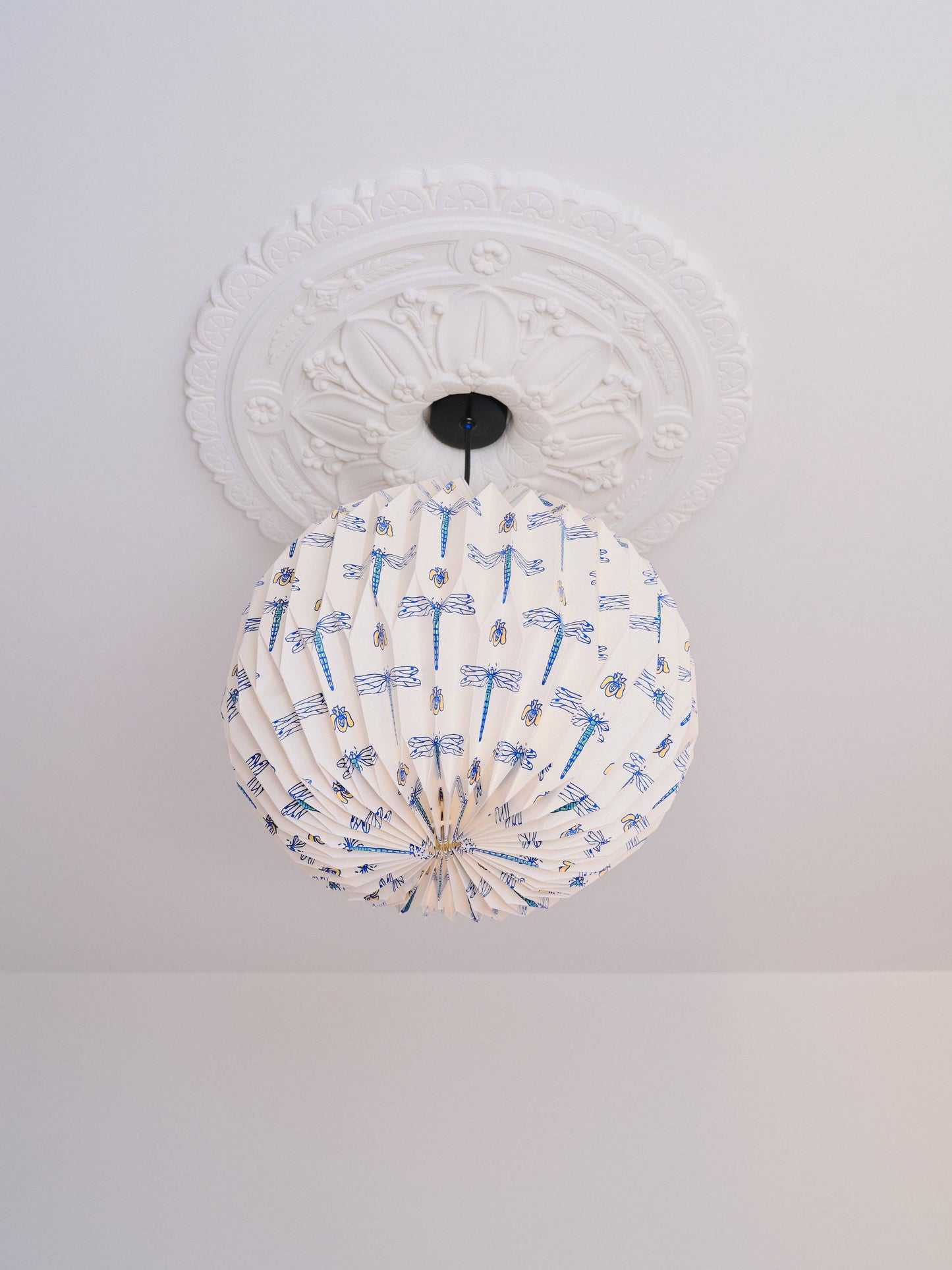 Origami Paper Lightshade Globe 'Dragonflies'