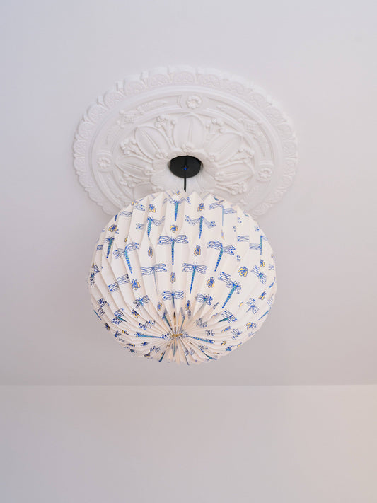 Origami Paper Lightshade Globe 'Dragonflies'