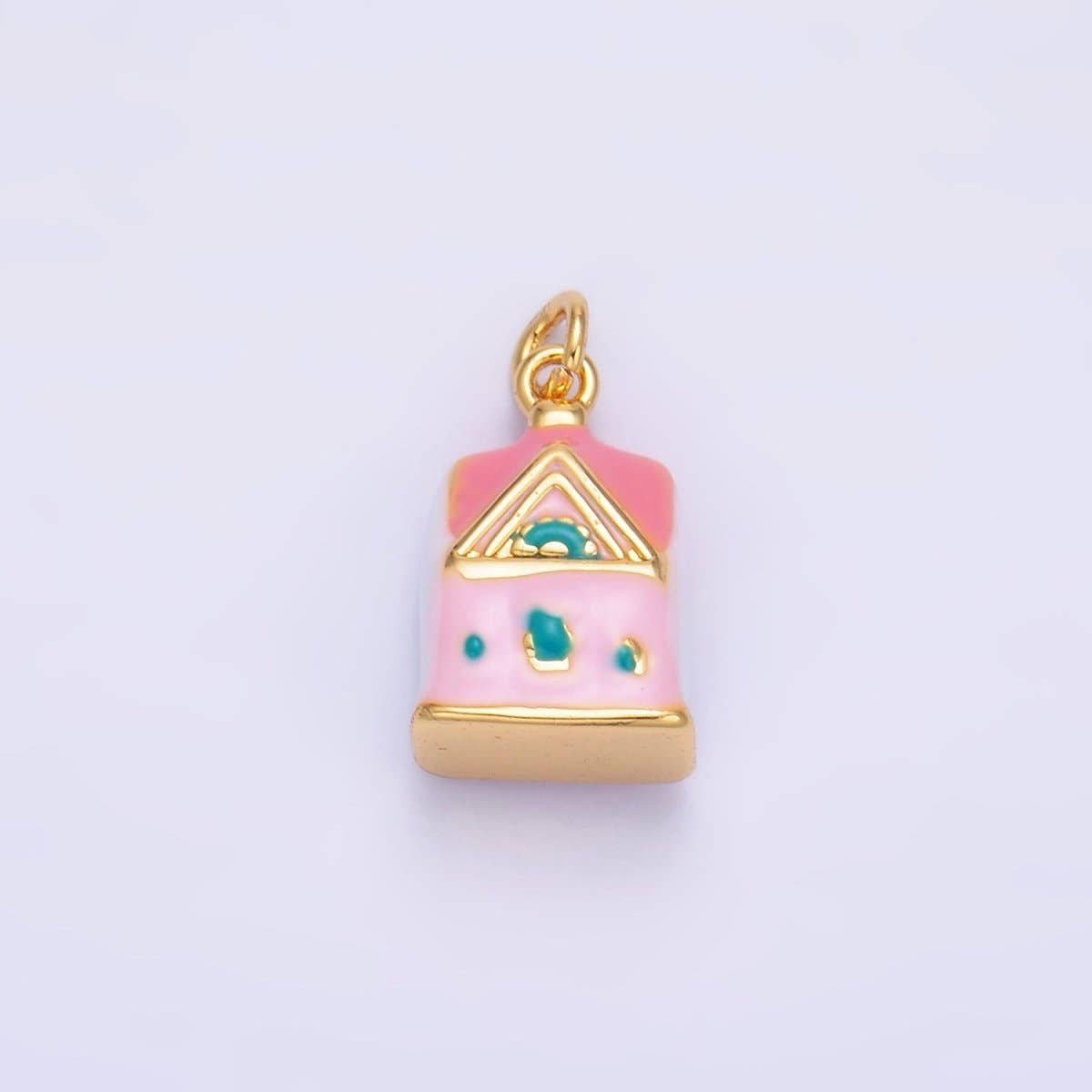 24K Gold Filled Nature Floral Mushroom Pet Sea Sell Ceramic Drop Charm