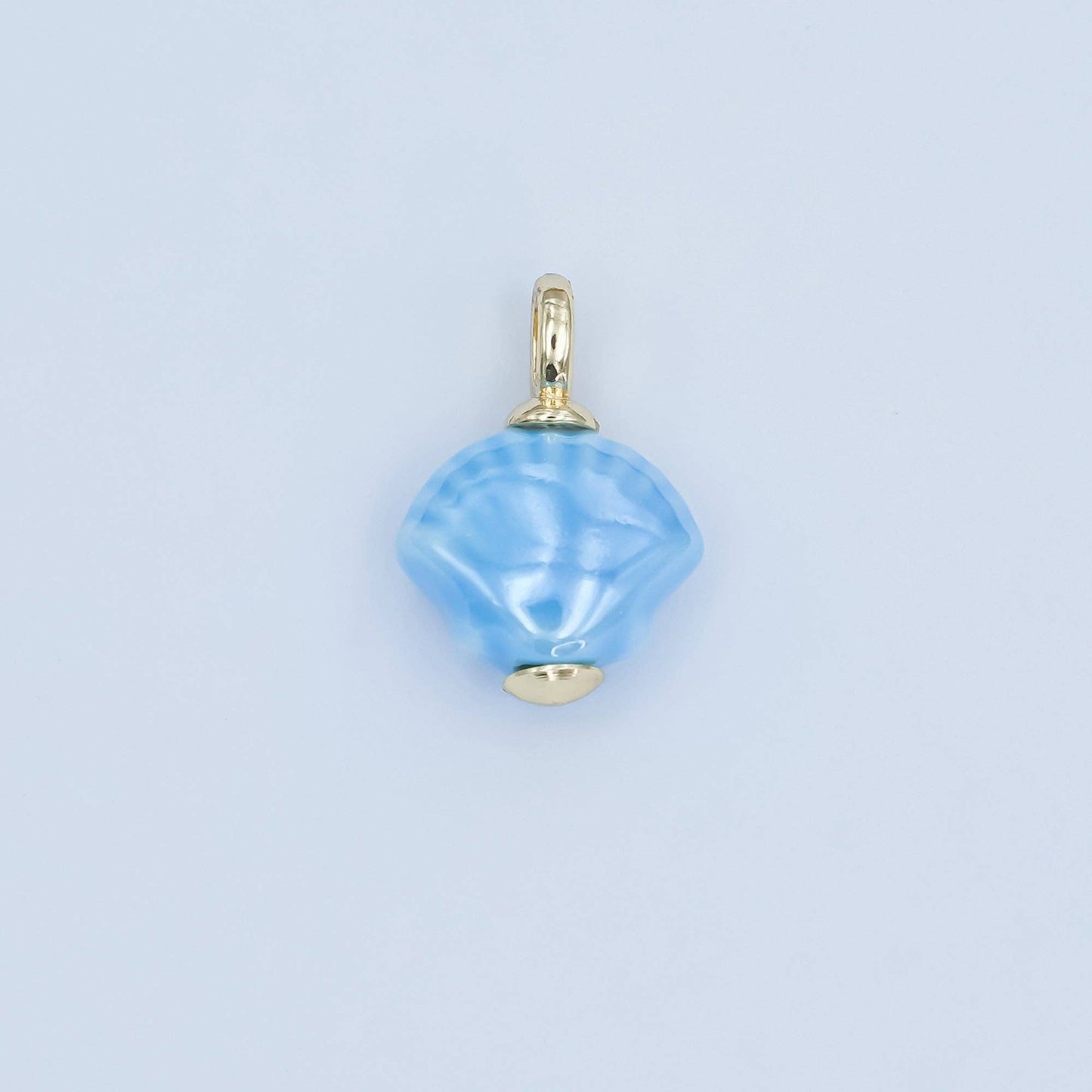 24K Gold Filled Nature Floral Mushroom Pet Sea Sell Ceramic Drop Charm