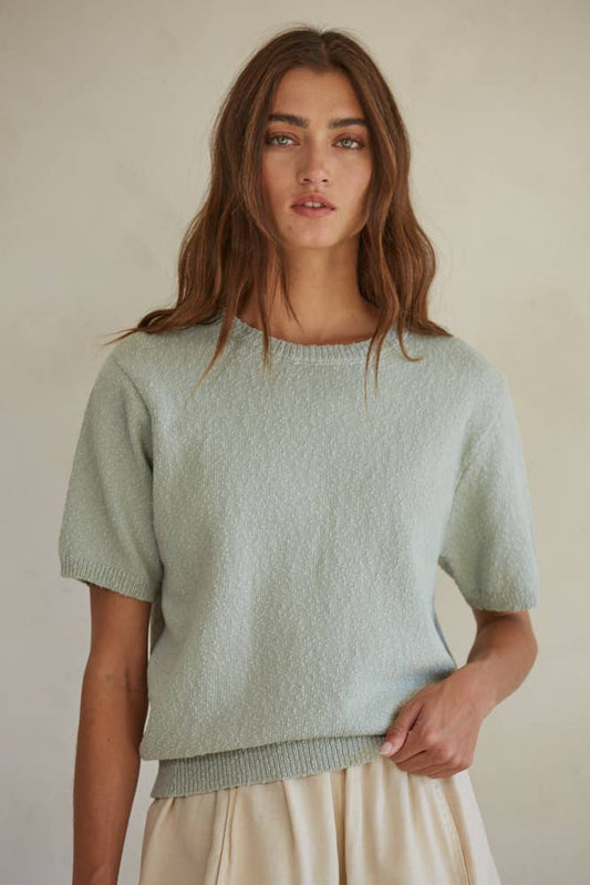 Hanna Blue Knit Sweater