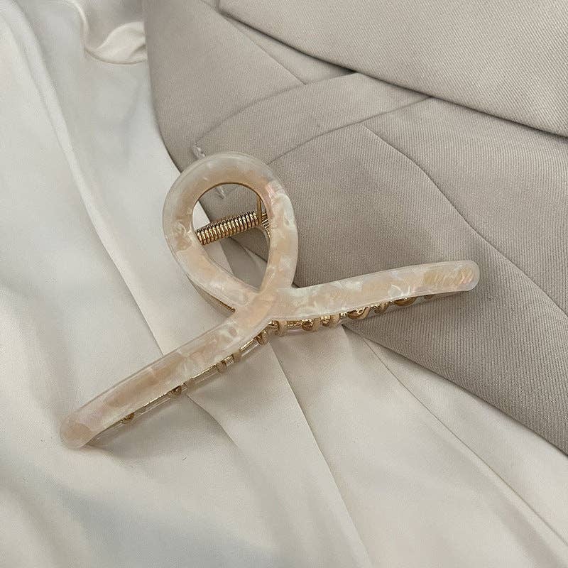 Large Cross Simple Metal Hair Claws DPJC2312