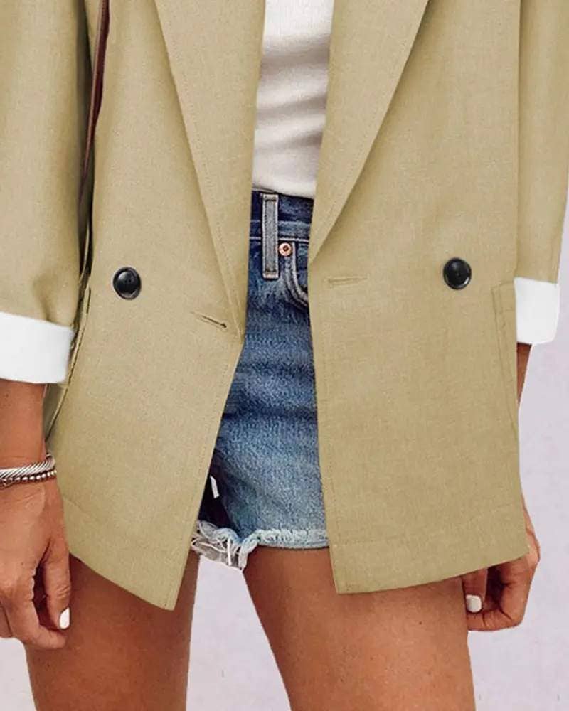 Long sleeve pocket detail blazer