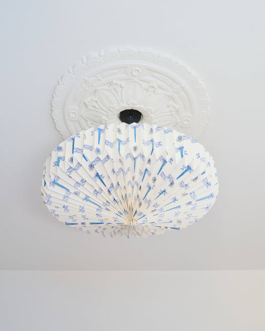 Origami Paper Lightshade Saucer 'Dragonflies'