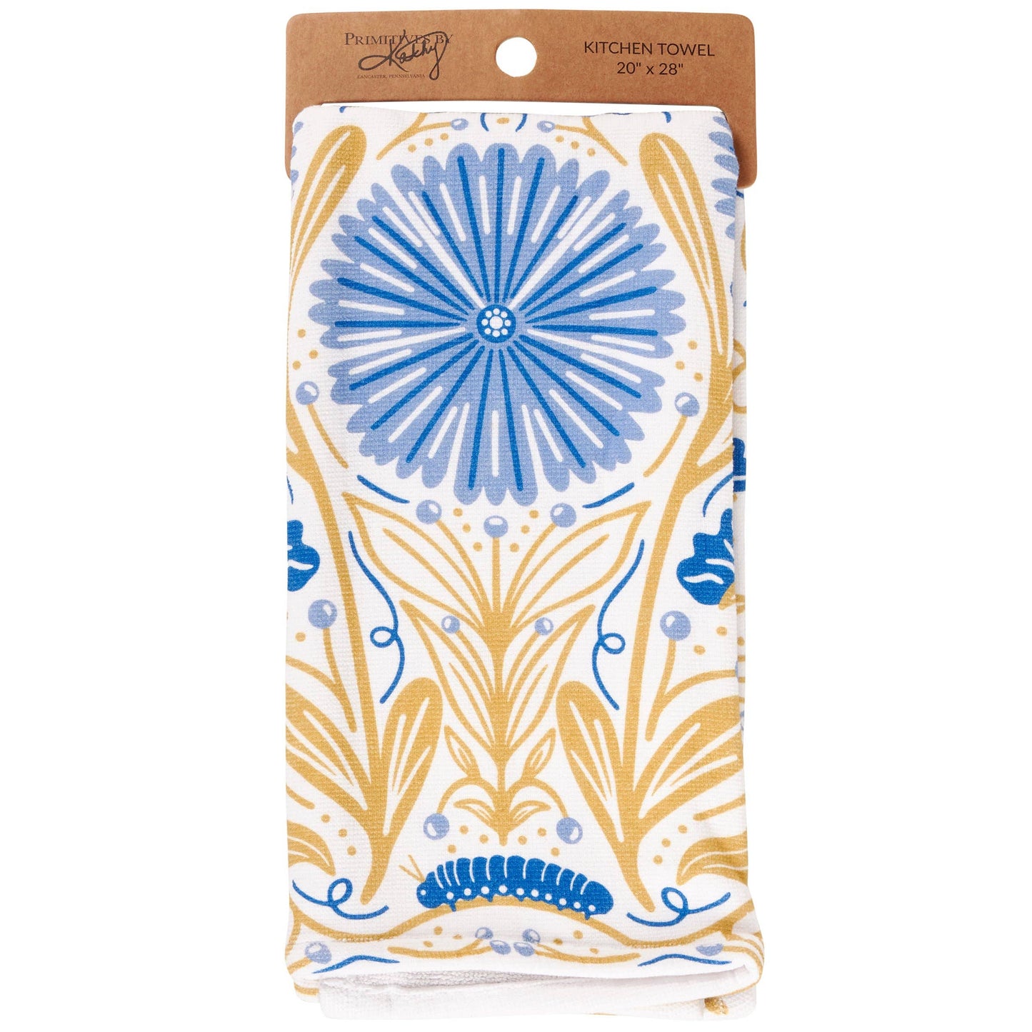 Caterpillar Floral Kitchen Towel