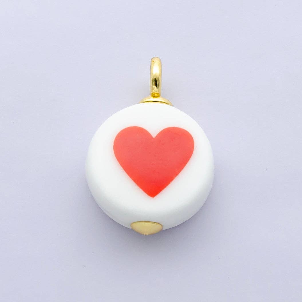 24K Gold Filled Nature Floral Mushroom Pet Sea Sell Ceramic Drop Charm
