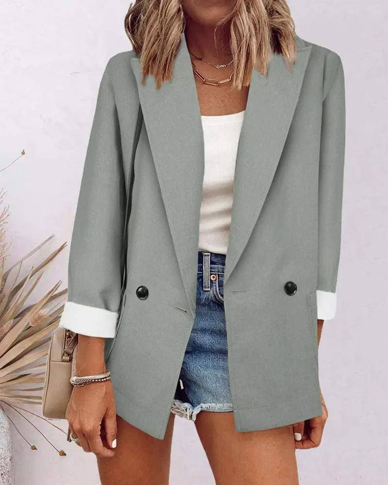 Long sleeve pocket detail blazer