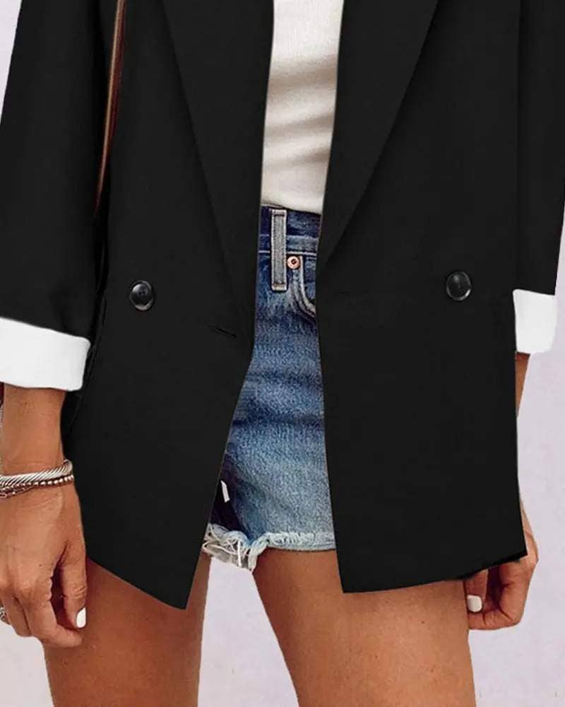 Long sleeve pocket detail blazer