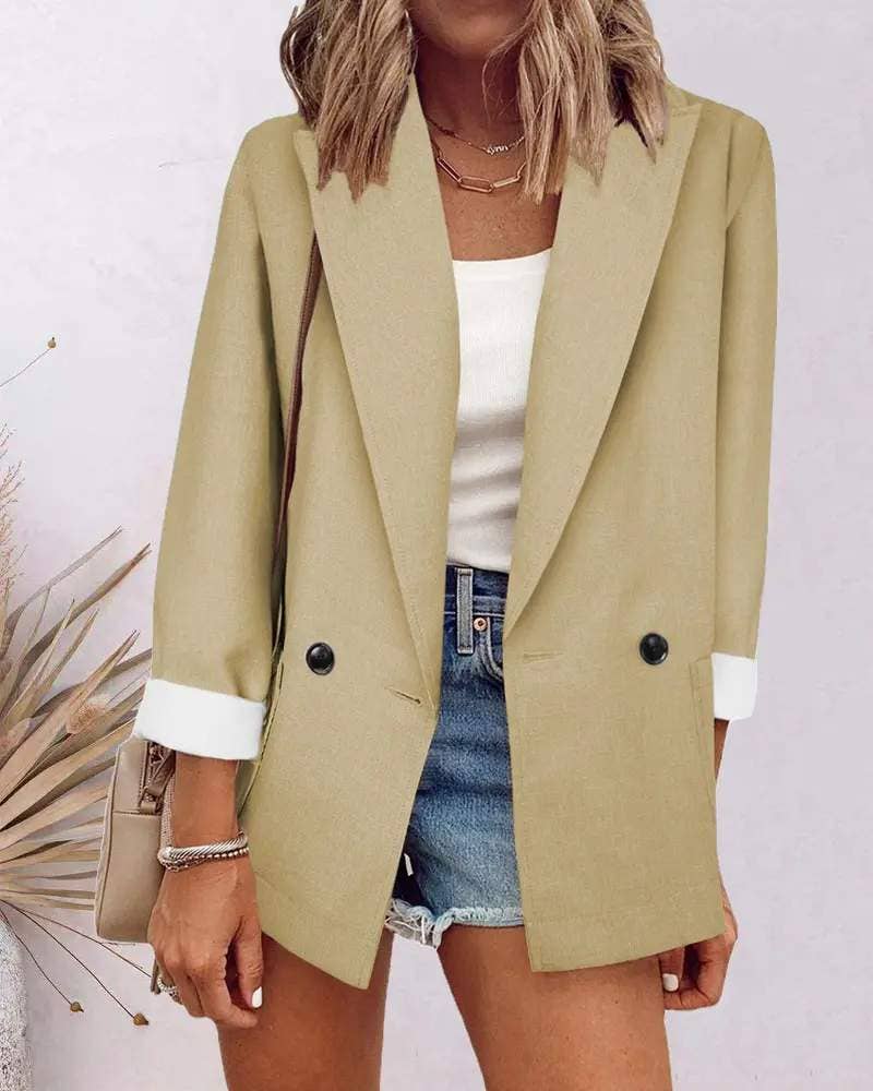 Long sleeve pocket detail blazer